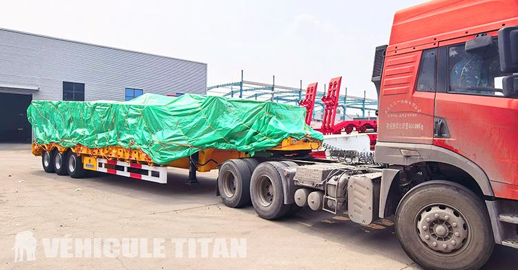 Remorque Porte Engin 3 Essieux &agrave; Vendre au B&eacute;nin