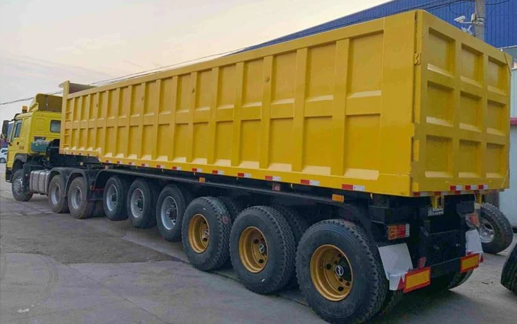 6 Axle 45CBM Dump Trailer for Sale In Ghana