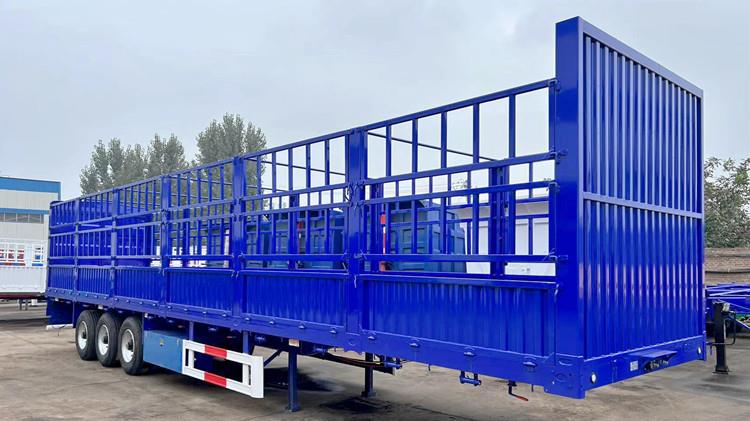 3 Axle Cargo Fence Semi Trailer with Air Suspension in Russia