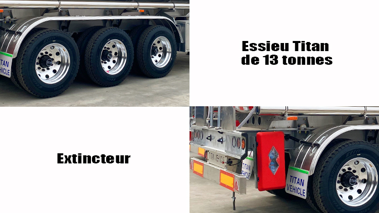Semi Remorque Citerne Carburant en Aluminium à Vendre Au Sénégal