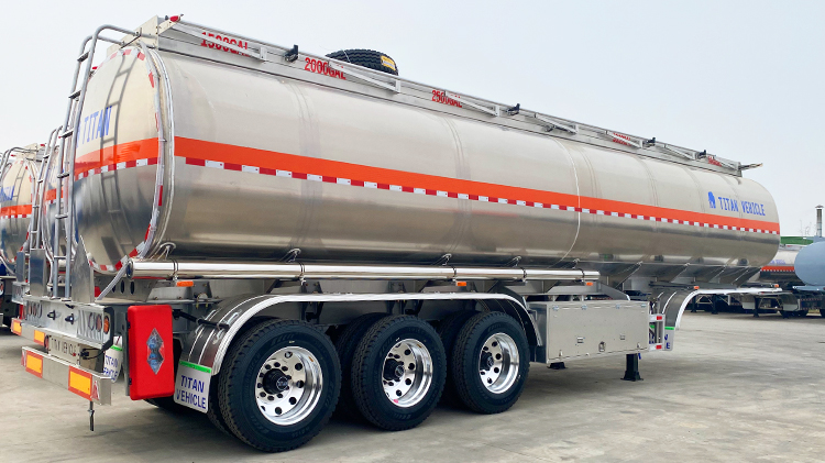Semi Remorque Citerne Carburant en Aluminium à Vendre Au Sénégal