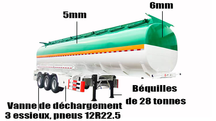 Citerne &agrave; Carburant 3 Essieux &agrave; Vendre au Mali