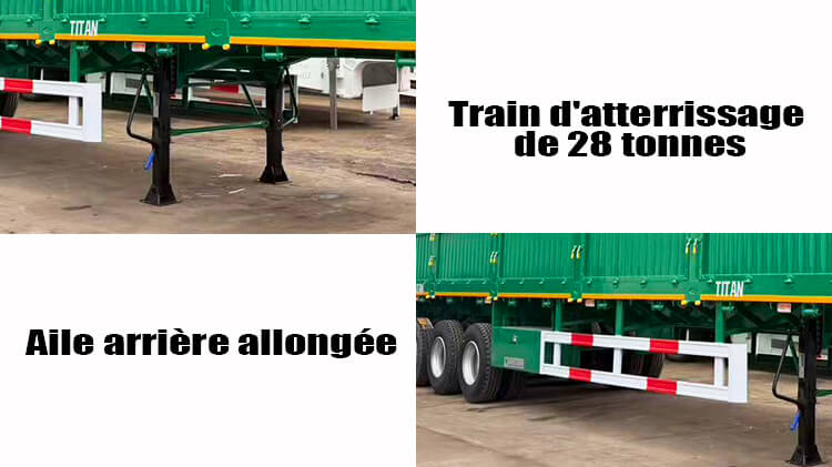Semi Remorque porte-Clôture 4 Essieux à Prix d'usine en Vente au Togo