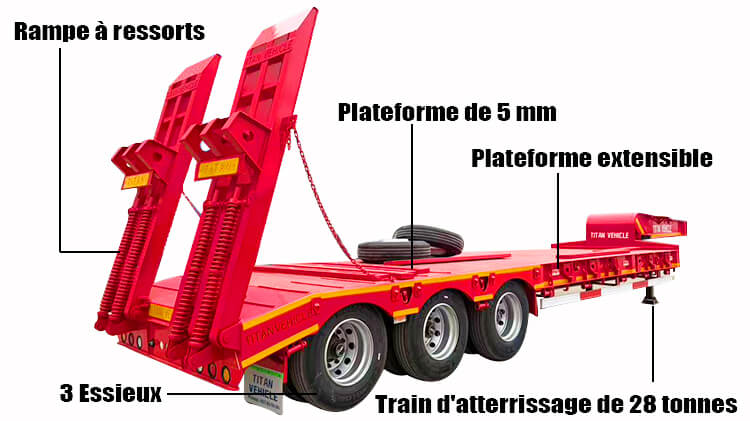 Camion Porte Char à 3 Essieux à Vendre Au Cameroun