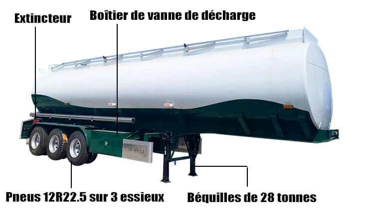 Remorque Citerne Carburant de 45000 litres à Vendre au Congo