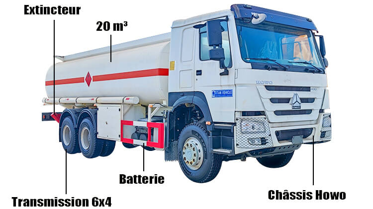 Prix d'un Camion Citerne Neuf 20m3 20000 Litres à Vendre en Côte D'ivoire