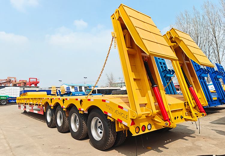 Rampe Repliable Hydraulique 100 Tonnes Porte Char à Vendre en Côte d'Ivoire