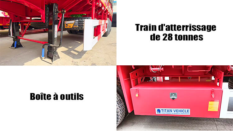Camion Remorque Plateau 3 Essieux à vendre au Mali