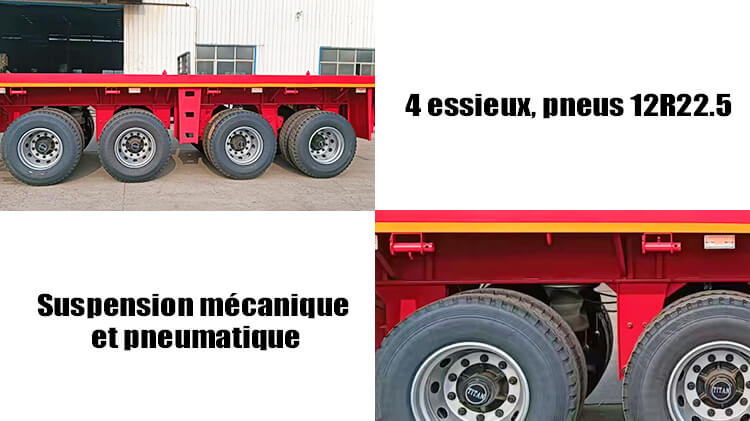 Camion Remorque Plateau 3 Essieux à vendre au Mali