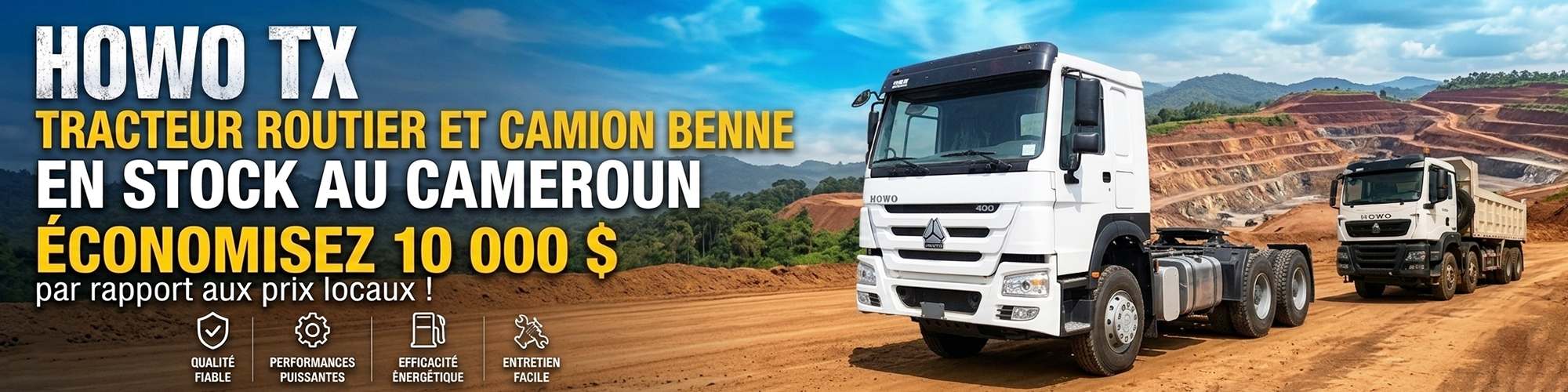 Prix Camion Tracteur Sinotruk Howo Neuf