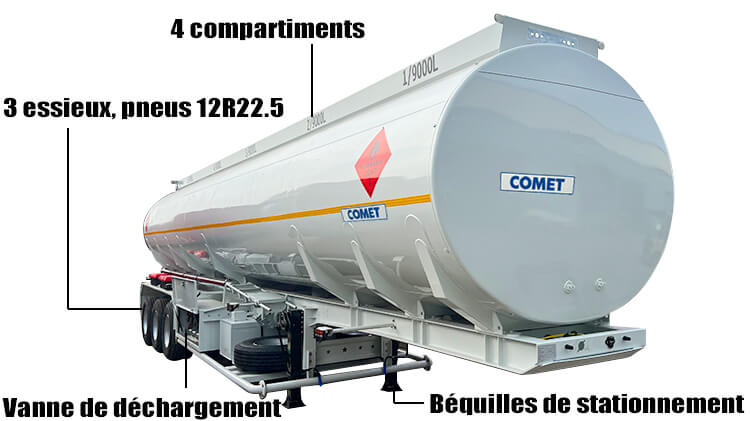 Semi Remorque Citerne 45000 Liters à Vendre à Lomé au Togo