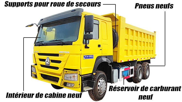 Camion Benne Howo 10 Roues Occasion Prix au Congo