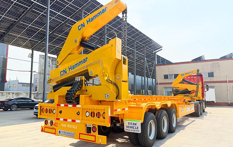 Semi Remorque Side Loader pour Conteneur CN Hammar à Vendre à Dakar Sénégal